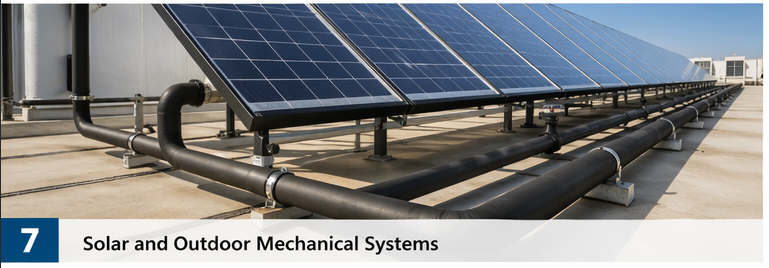 Solar and outdoor mechanical systems