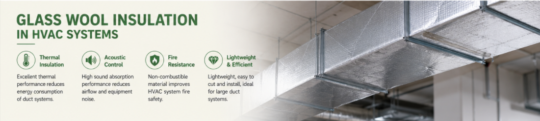 Glass Wool Insulation in HVAC Systems