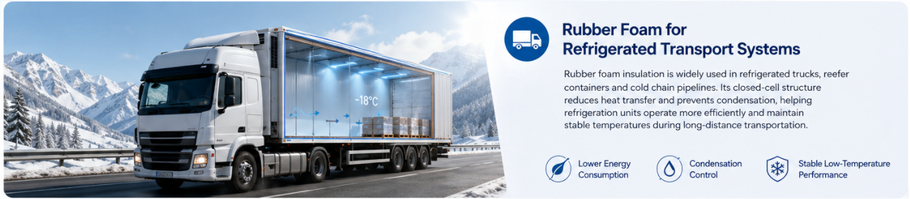 Rubber Foam in Cold Chain Transportation