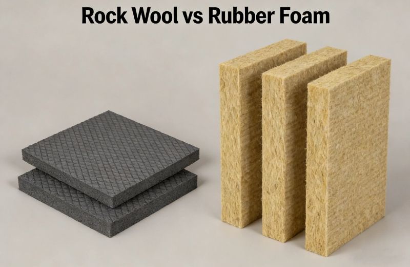 Rock Wool vs Rubber Foam: A Comprehensive Comparison of Two Mainstream Insulation Materials