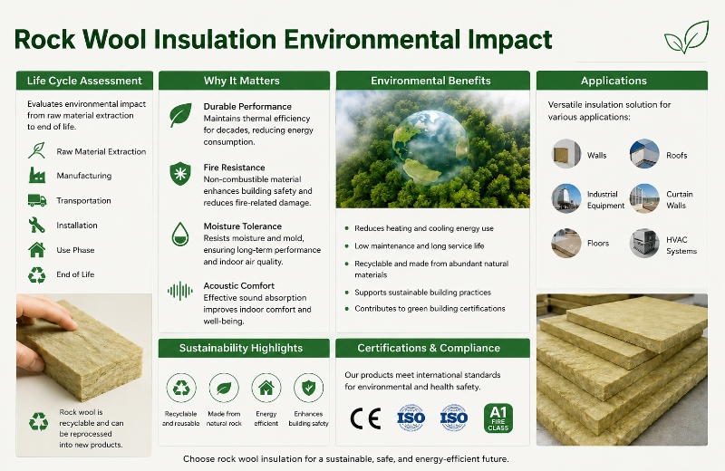 Environmental Benefits of Rock Wool Insulation Compared with Other Materials